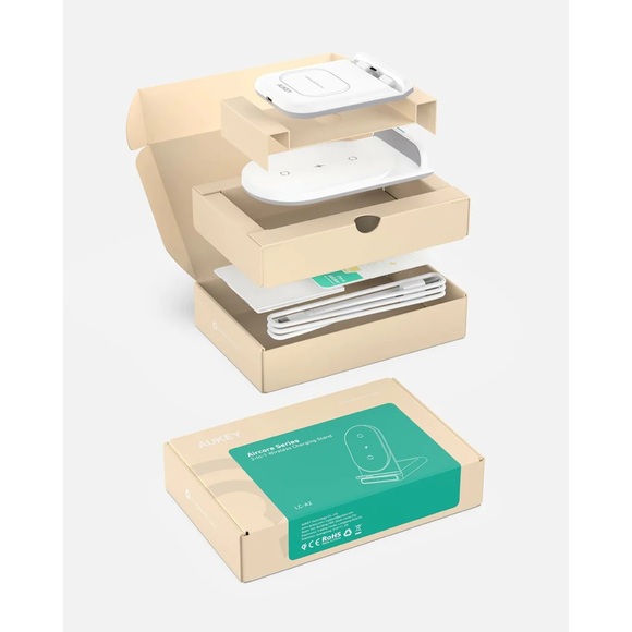 Brand New AUKEY Aircore 2 in 1 Wireless Charging Stand - Picture 3 of 5